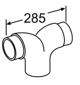 Y-rör 3 x Ø 100 mm, plåt