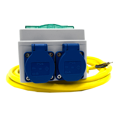 ELCENTRAL m.4m kabel+2 uttag