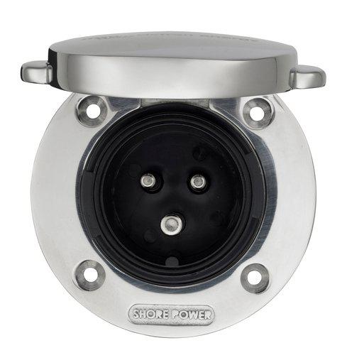Power Inlet stainless 16A