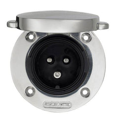 Power Inlet stainless 16A