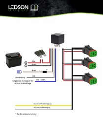 Relakabelsats Connect 1 x 4-pol DT - XBB Dongle tillbehor