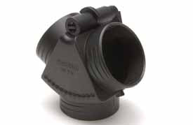 Förgrening med spjäll 3xØ55 mm