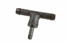 T-rör Ø8x5x8 mm, plast