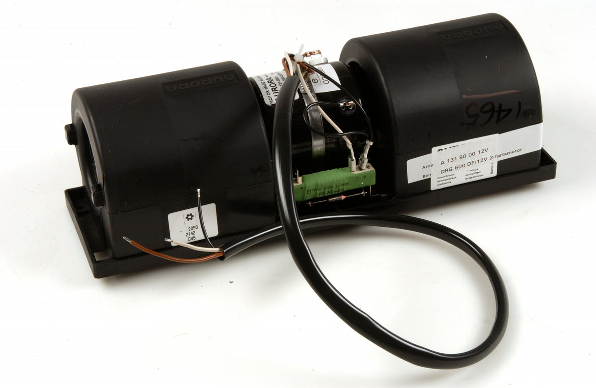Dubbelradialfläkt 12V 600 m³/h