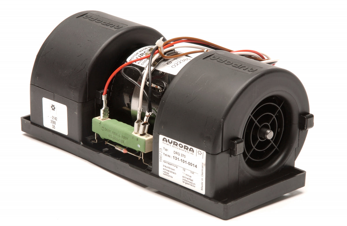 Dubbelradialfläkt 12V 370 m³/h