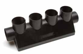 Utblåshuv 6xØ65mm