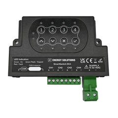 SmartSwitch DC4. 4 kanaler CAN  DC switch 12-24Vdc