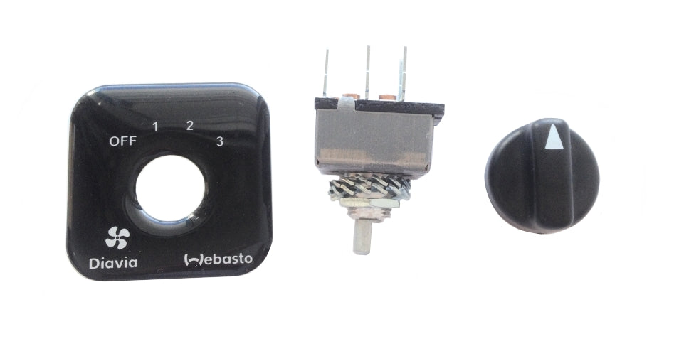 Fläktströmställare med panel