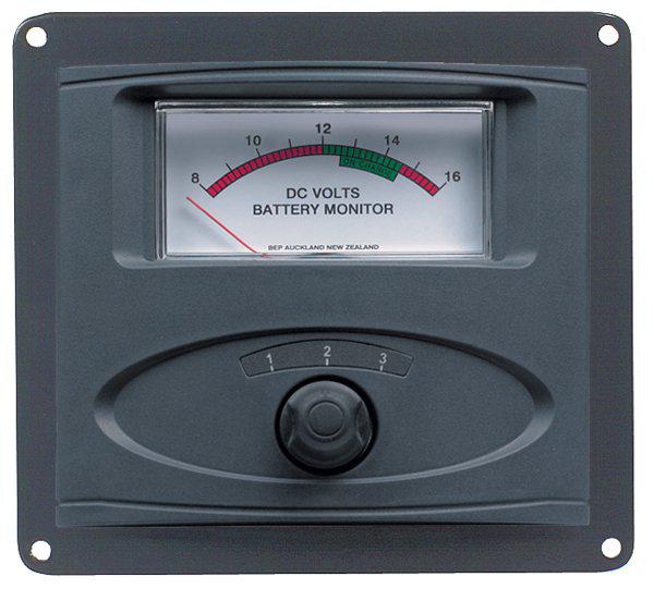 BEP Analog DC Voltmeter Panel Mount Up To 3 Inputs