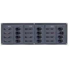 BEP Circuit Breaker Panel DC 12V 12x Single Pole 3