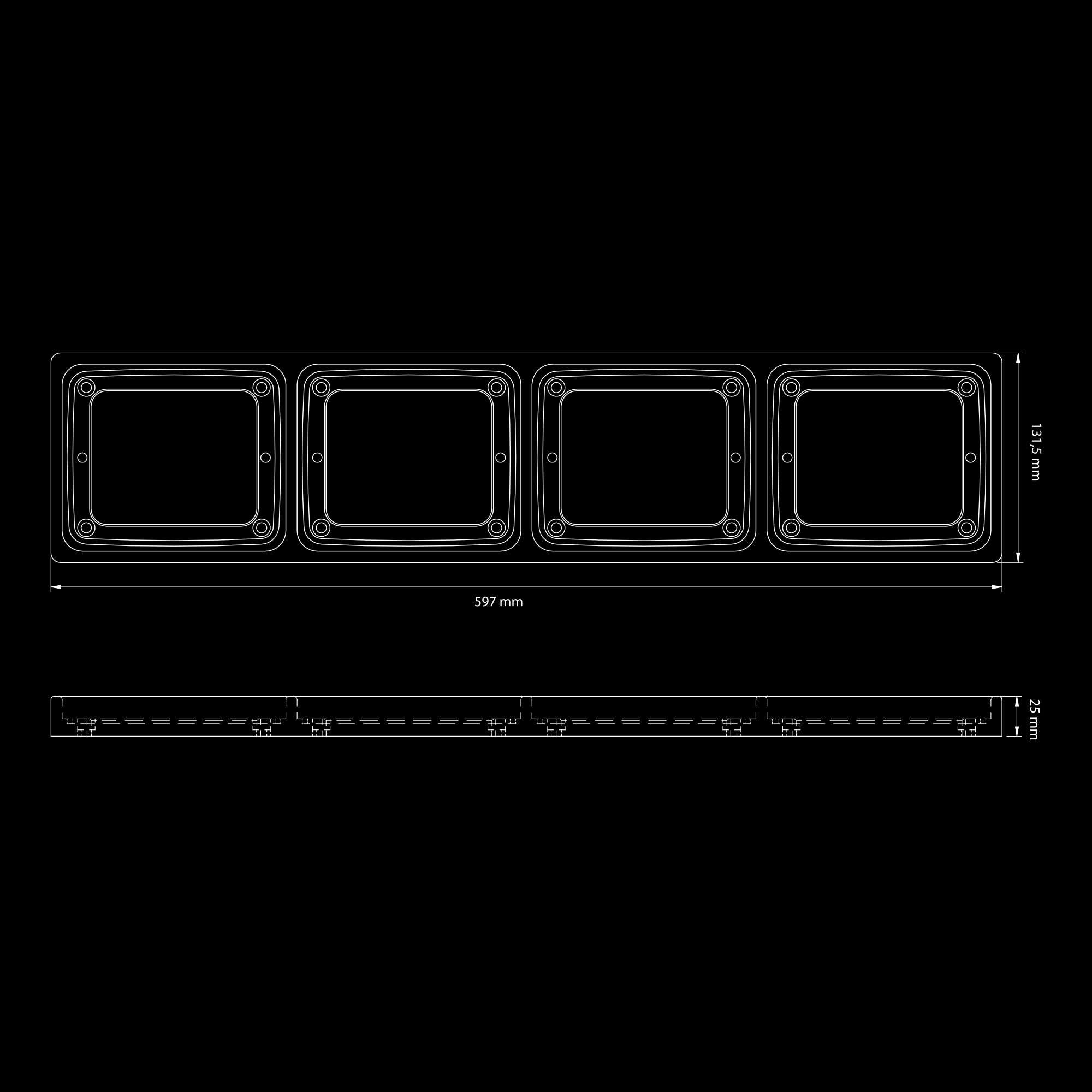 IZE LED RAM 4XSQUARE