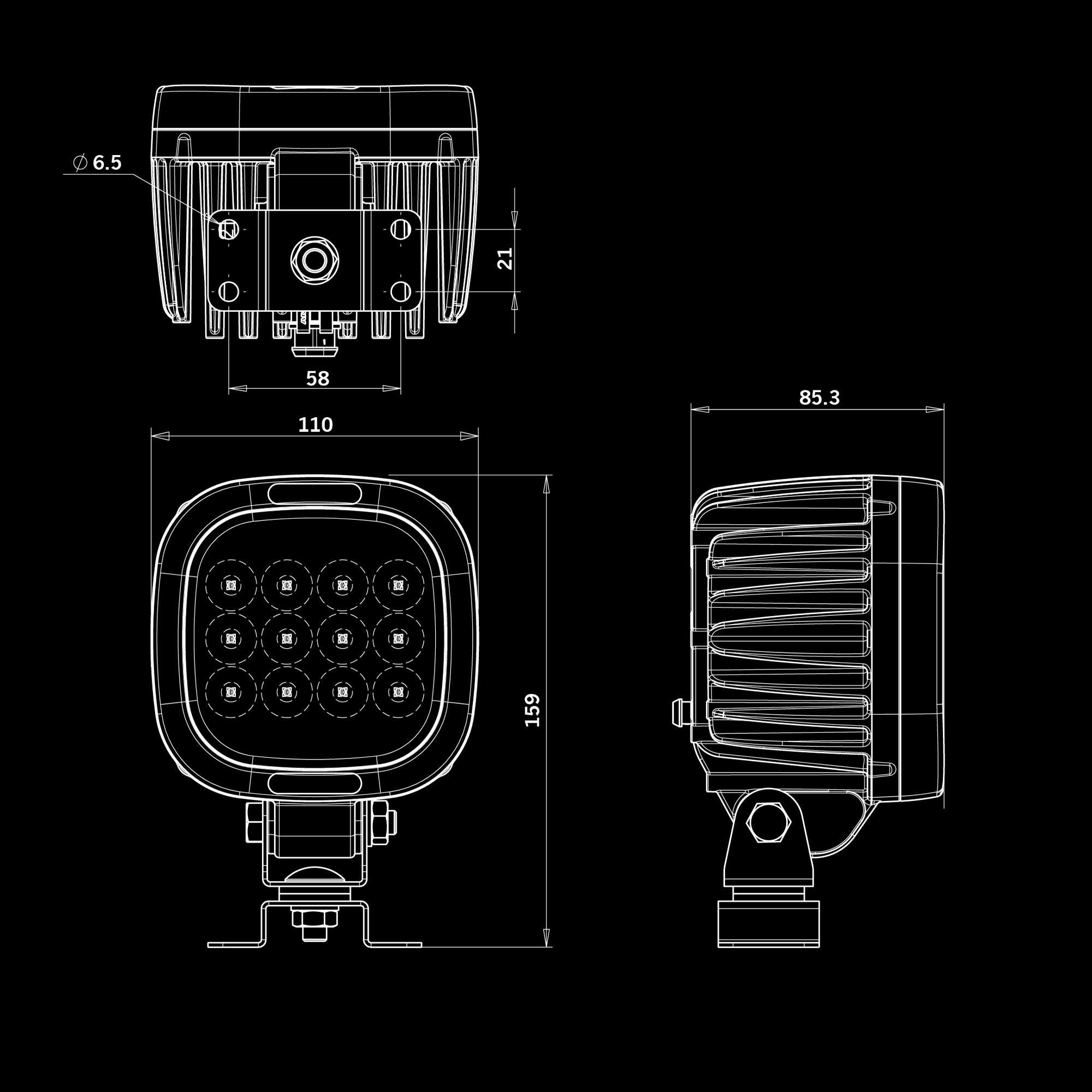 FREEDOM LEGACY ARBETSLJUS 58W