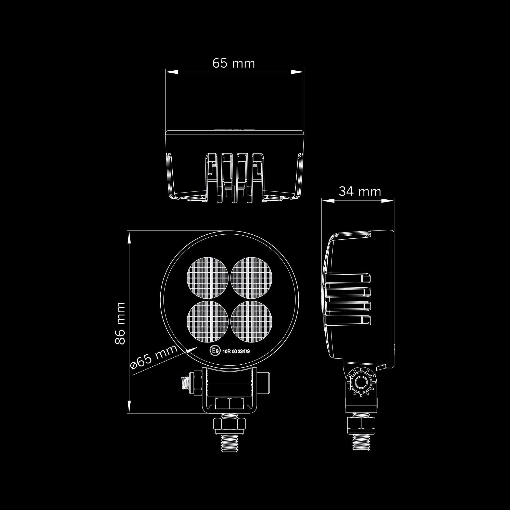 UNITY ARBETSLJUS RUND 11W