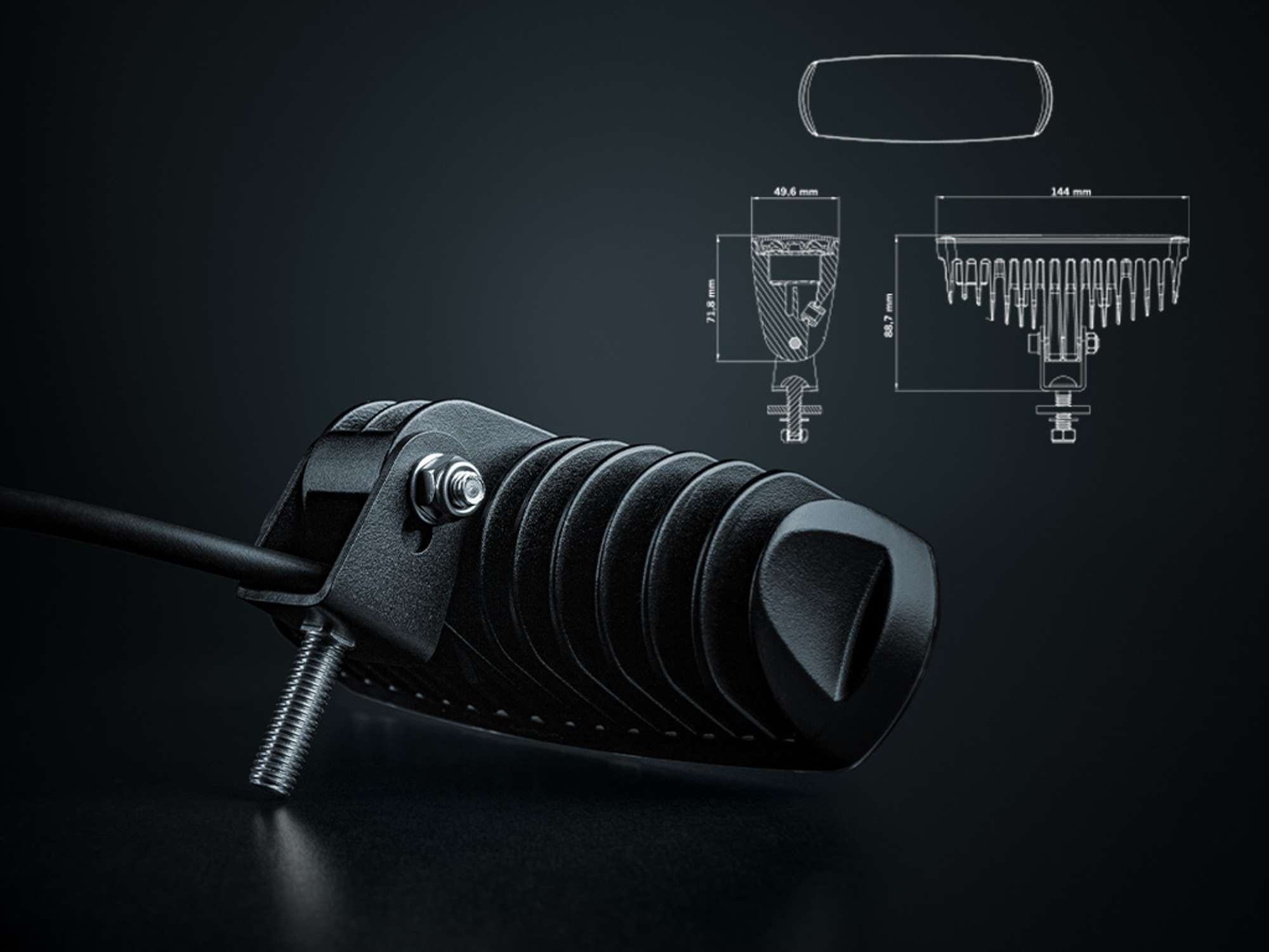 NUUK E-LINE BLACK R 13W