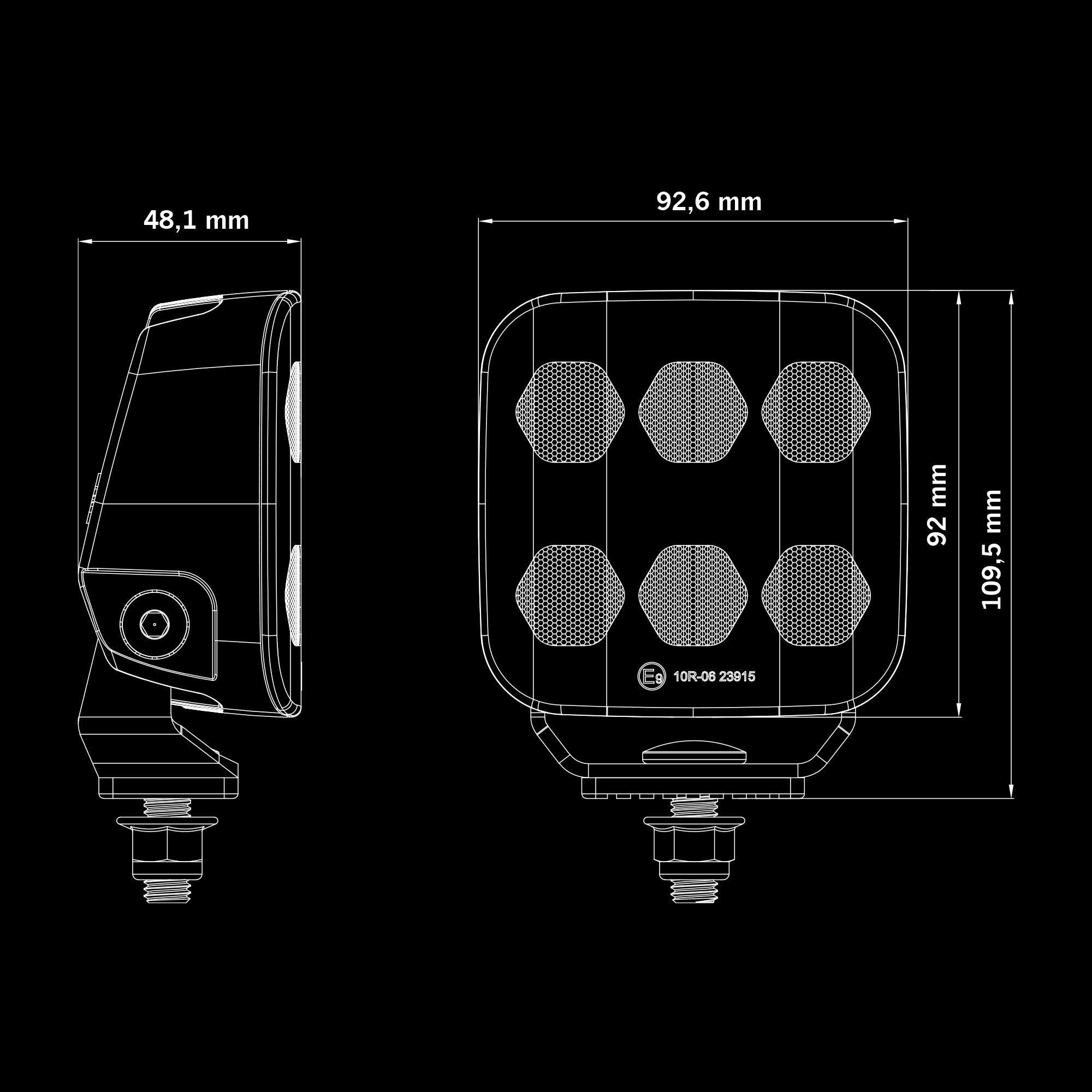 UNITY EDGE ARBETSLJUS 37 W