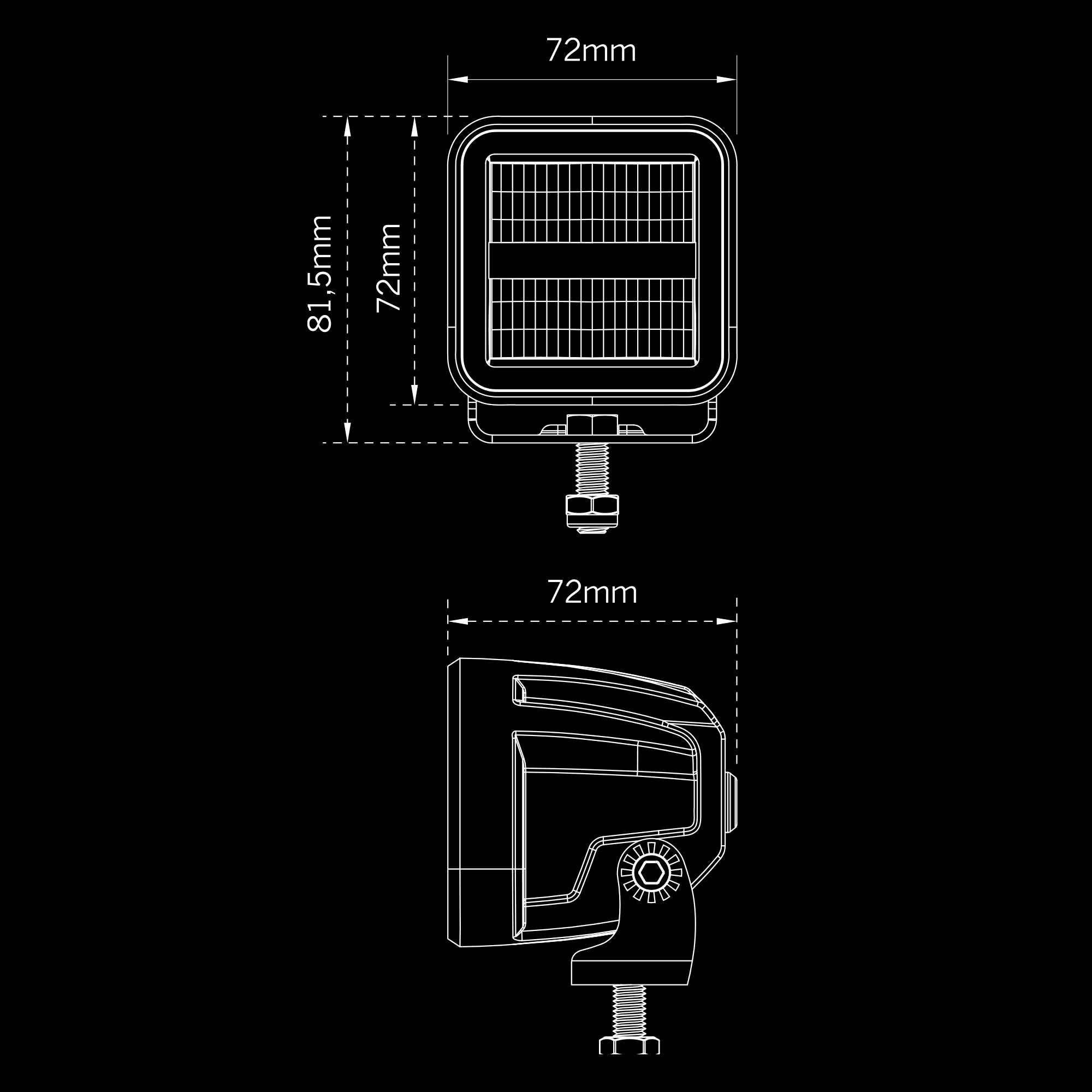 SIBERIA XP QUBE ARBETSLJUS 38 W