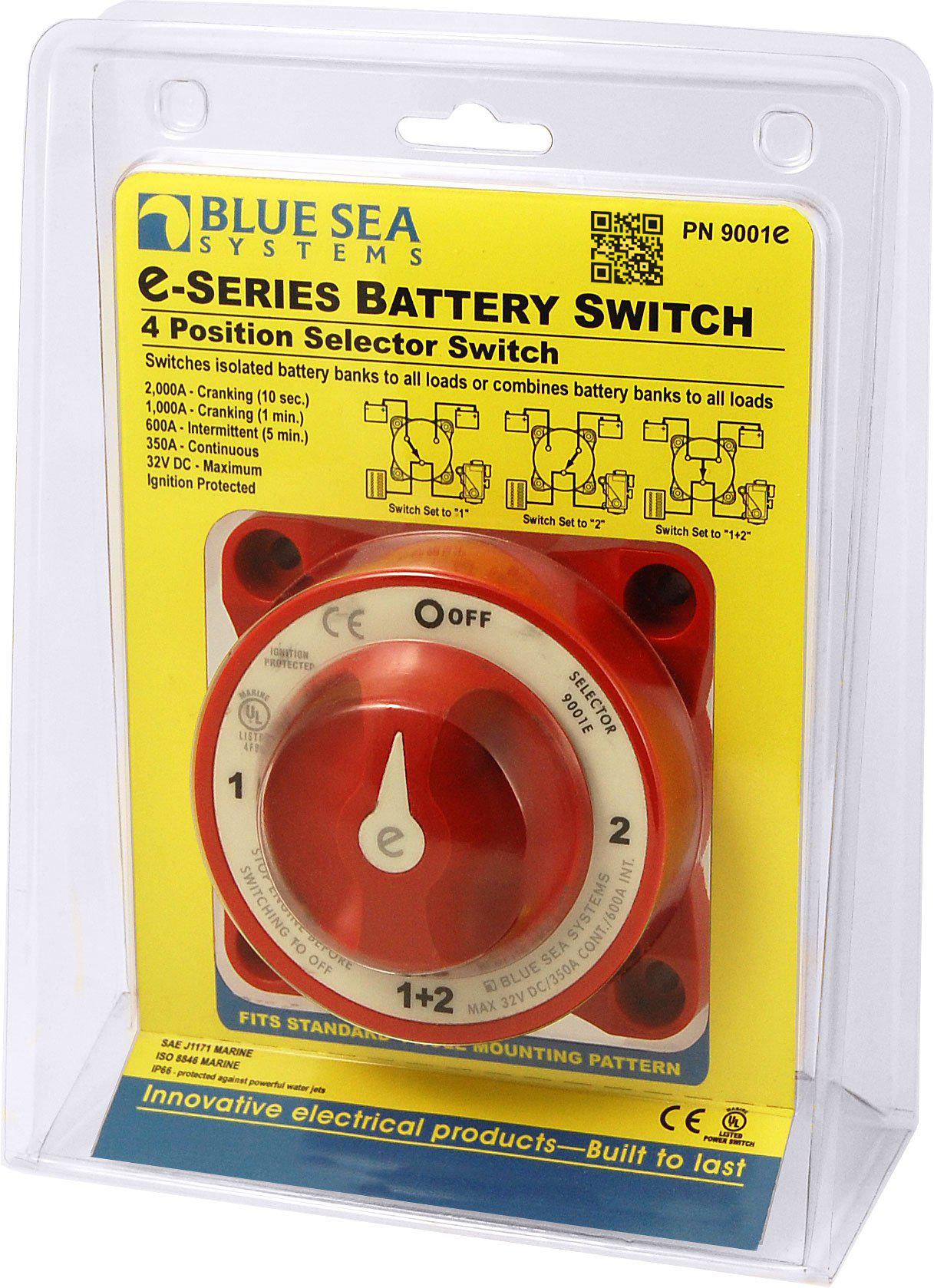 BSS Switch Battery e-Series Selector 4 Position Red