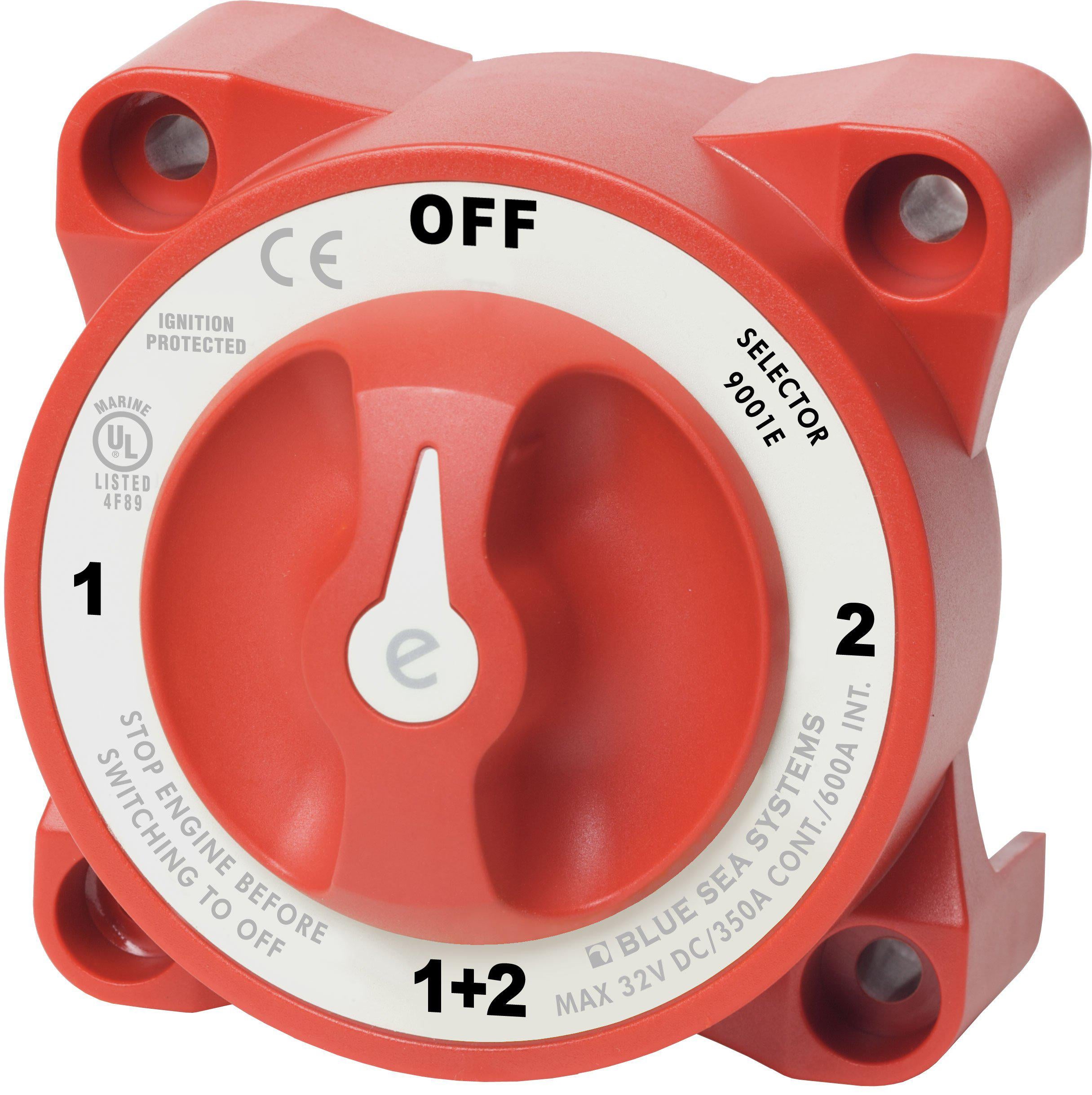 BSS Switch Battery e-Series Selector 4 Position Red
