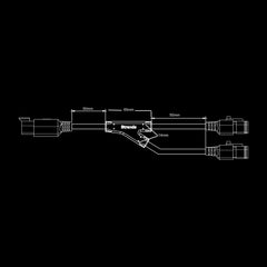 STRANDS PRO DT-4PIN TILL 2X DT-4 SPLIT