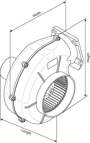 Motorrumsfläkt 12V AirV 4-550