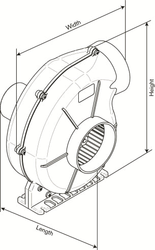 Motorrumsfläkt 12V AirV 4-550