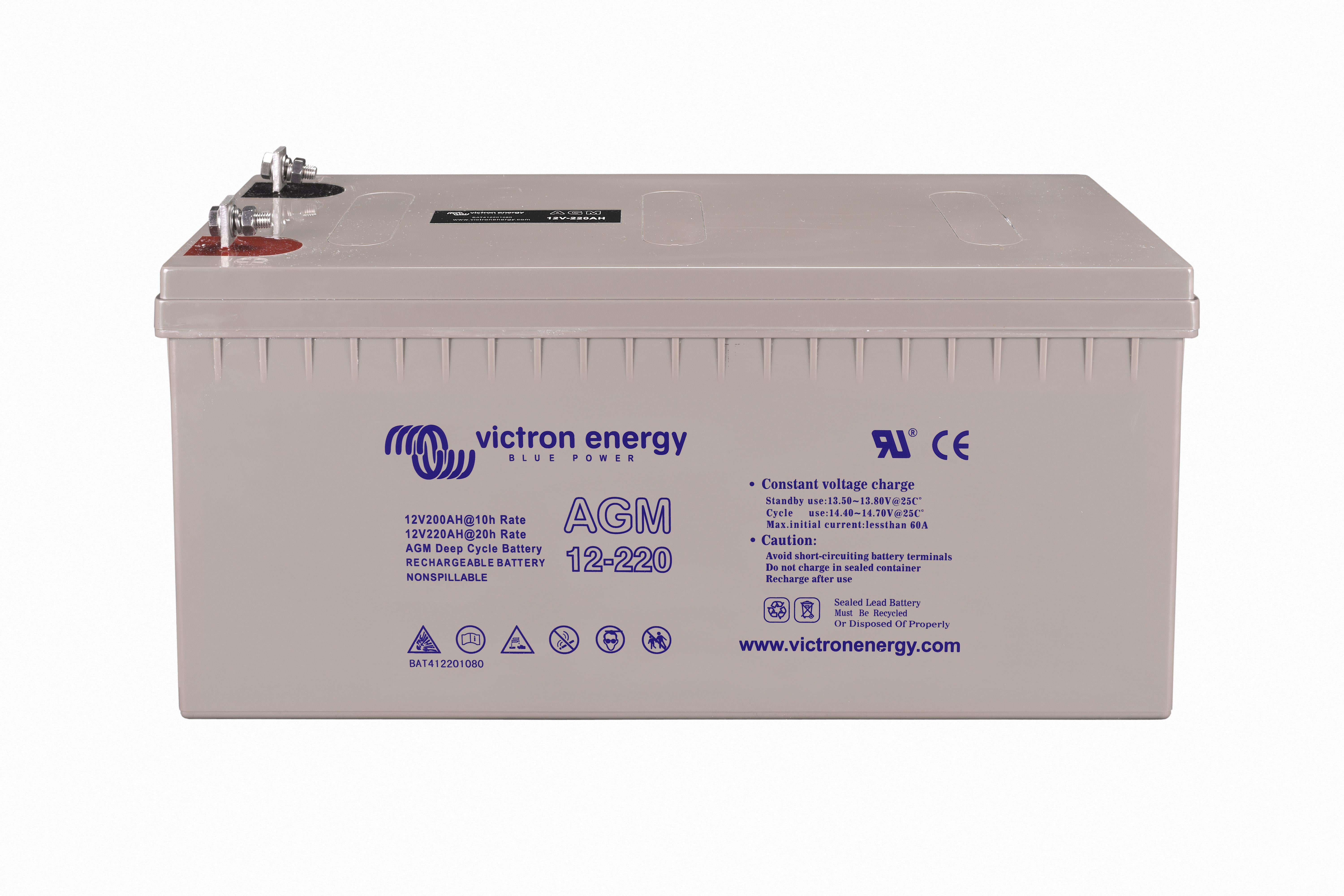 AGM Deep Cycle Batteri 12V/220Ah M8