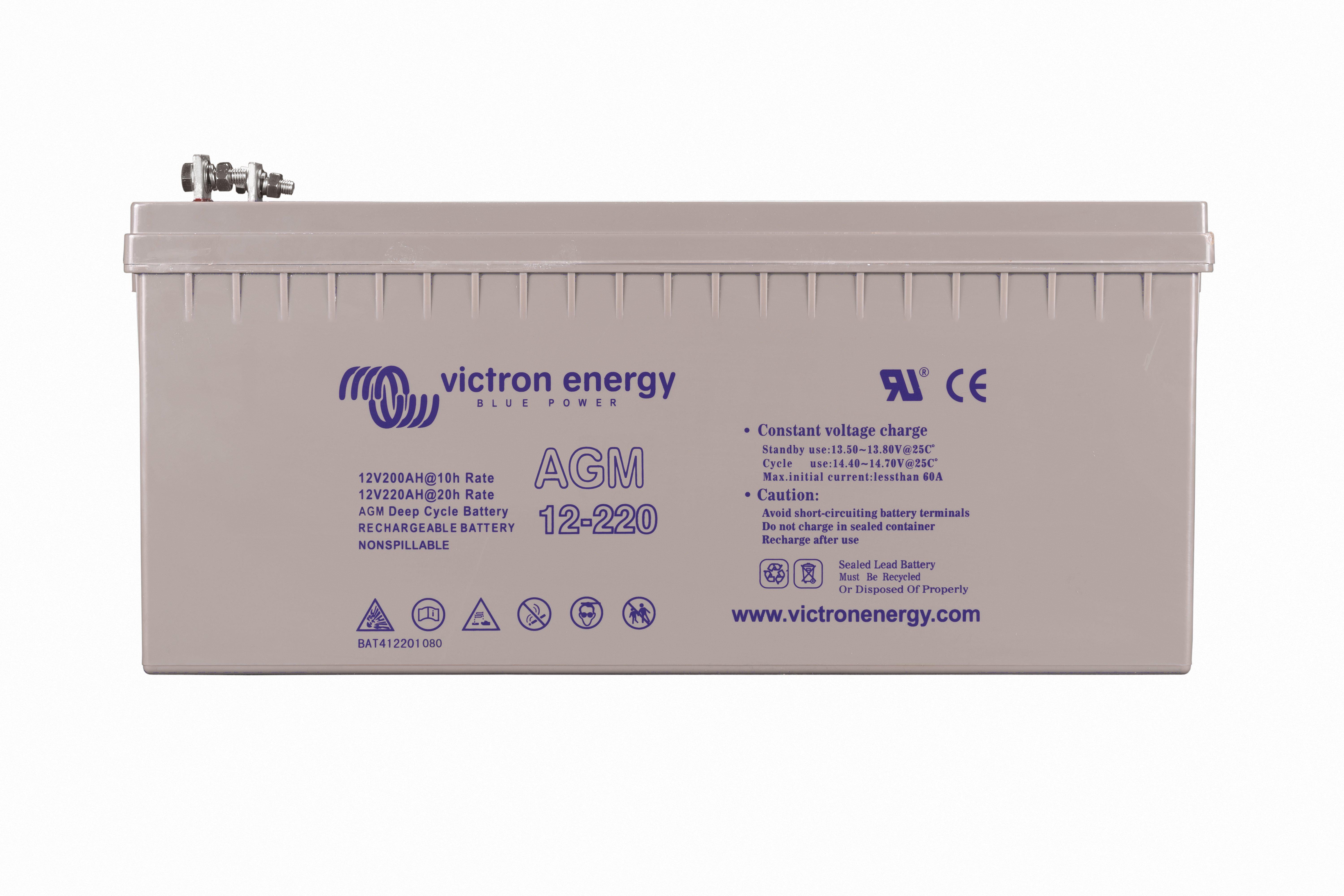 AGM Deep Cycle Batteri 12V/220Ah M8