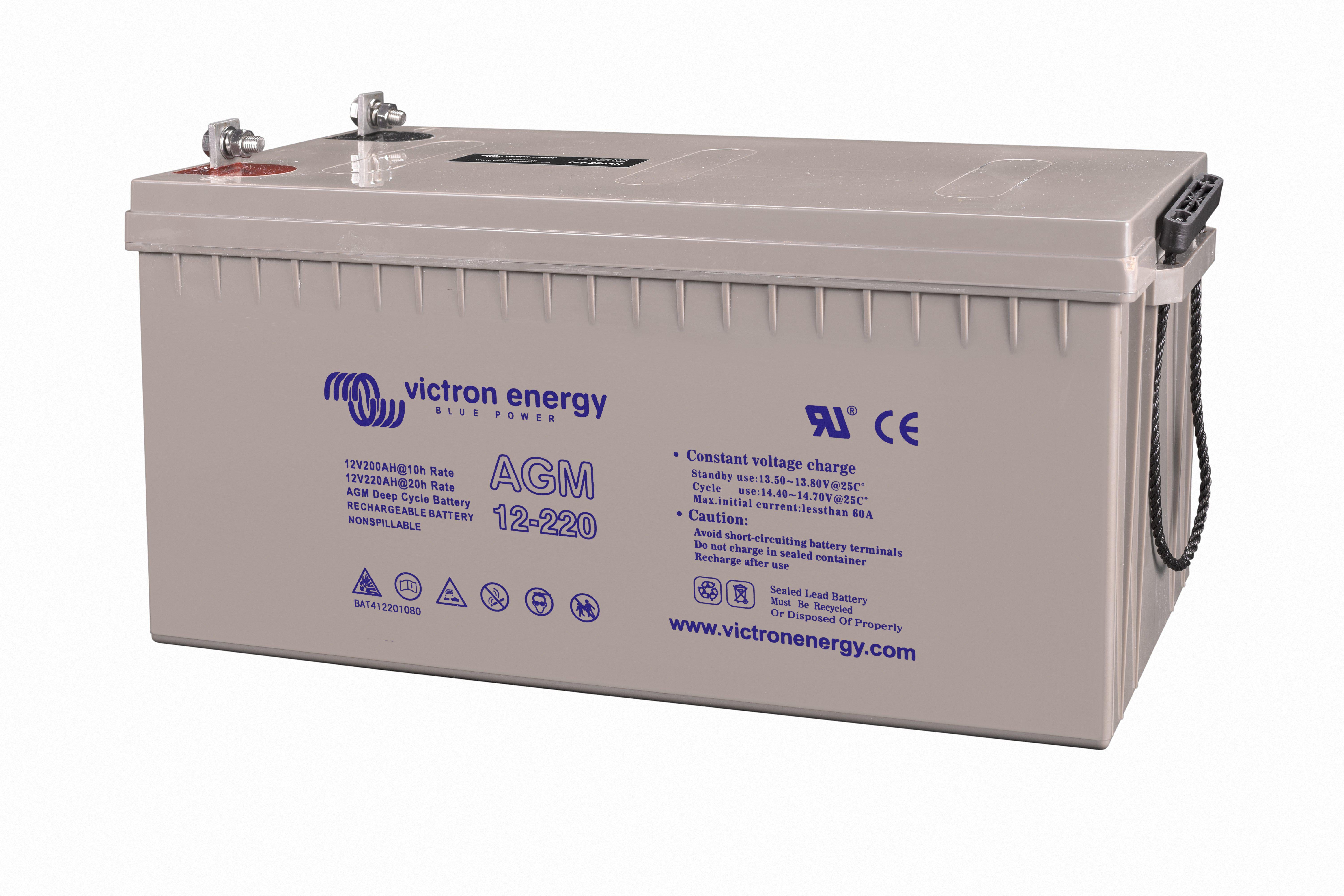 AGM Deep Cycle Batteri 12V/220Ah M8