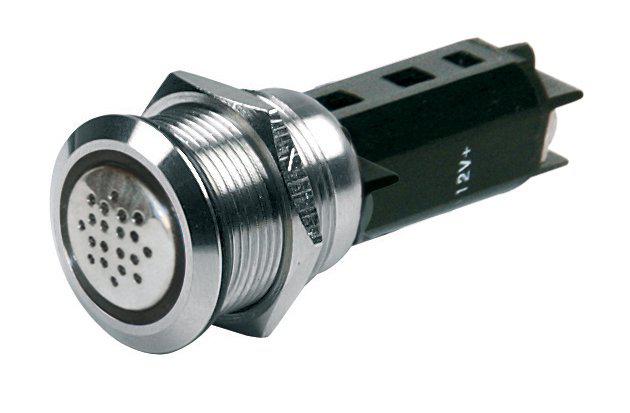 BEP 12V Buzzer & Warning Light Red