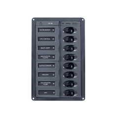 BEP Circuit Breaker Panel DC 12V 8x Single Pole 2x