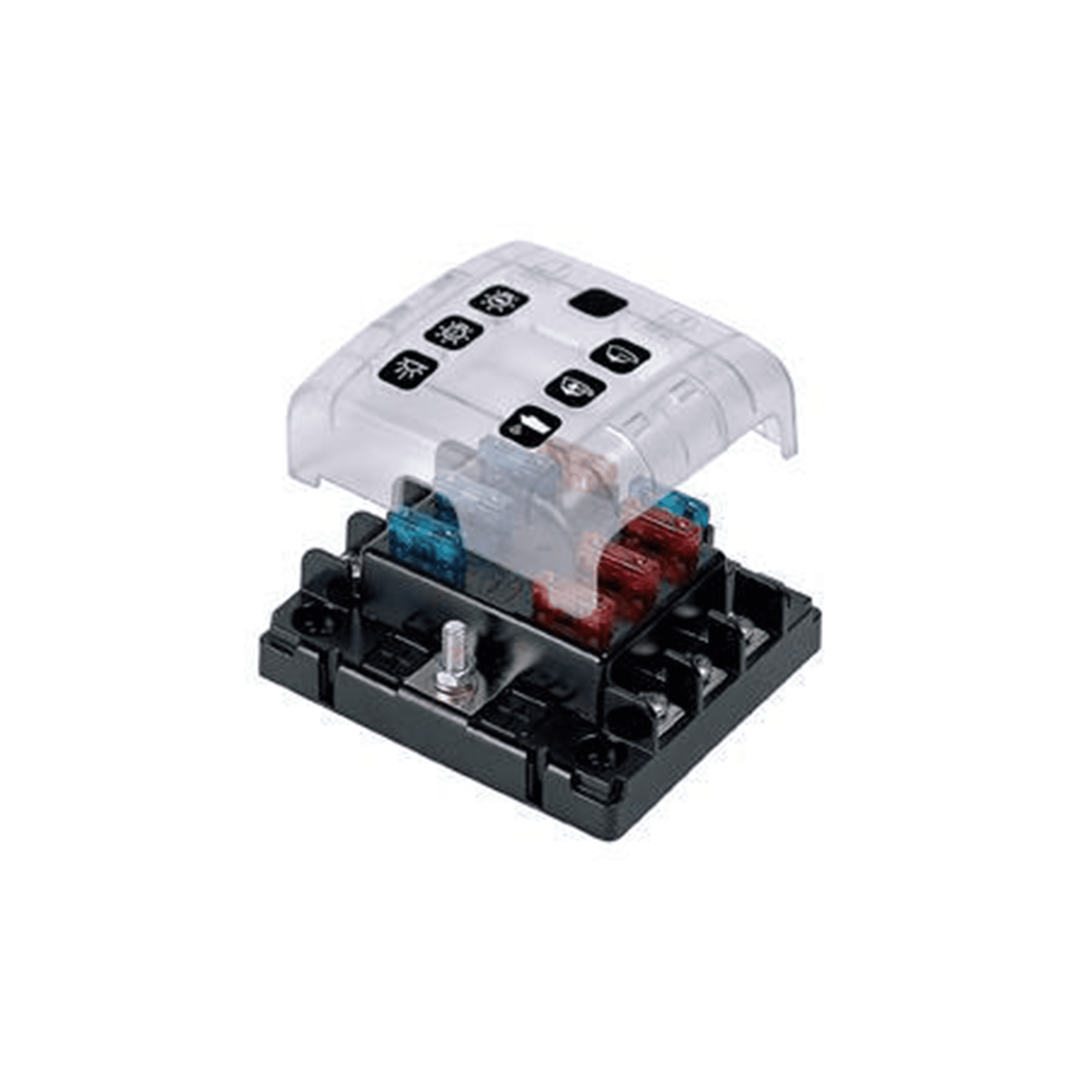 BEP Fuseblock ATO/ATC 30A 32VDC 6 Circuits Screw T