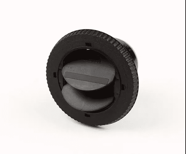 Stängbart utblås svart 75mm