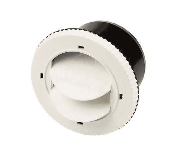 Stängbart utblås vit 60mm