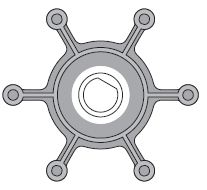 Impeller F3 TAP10 Nitril