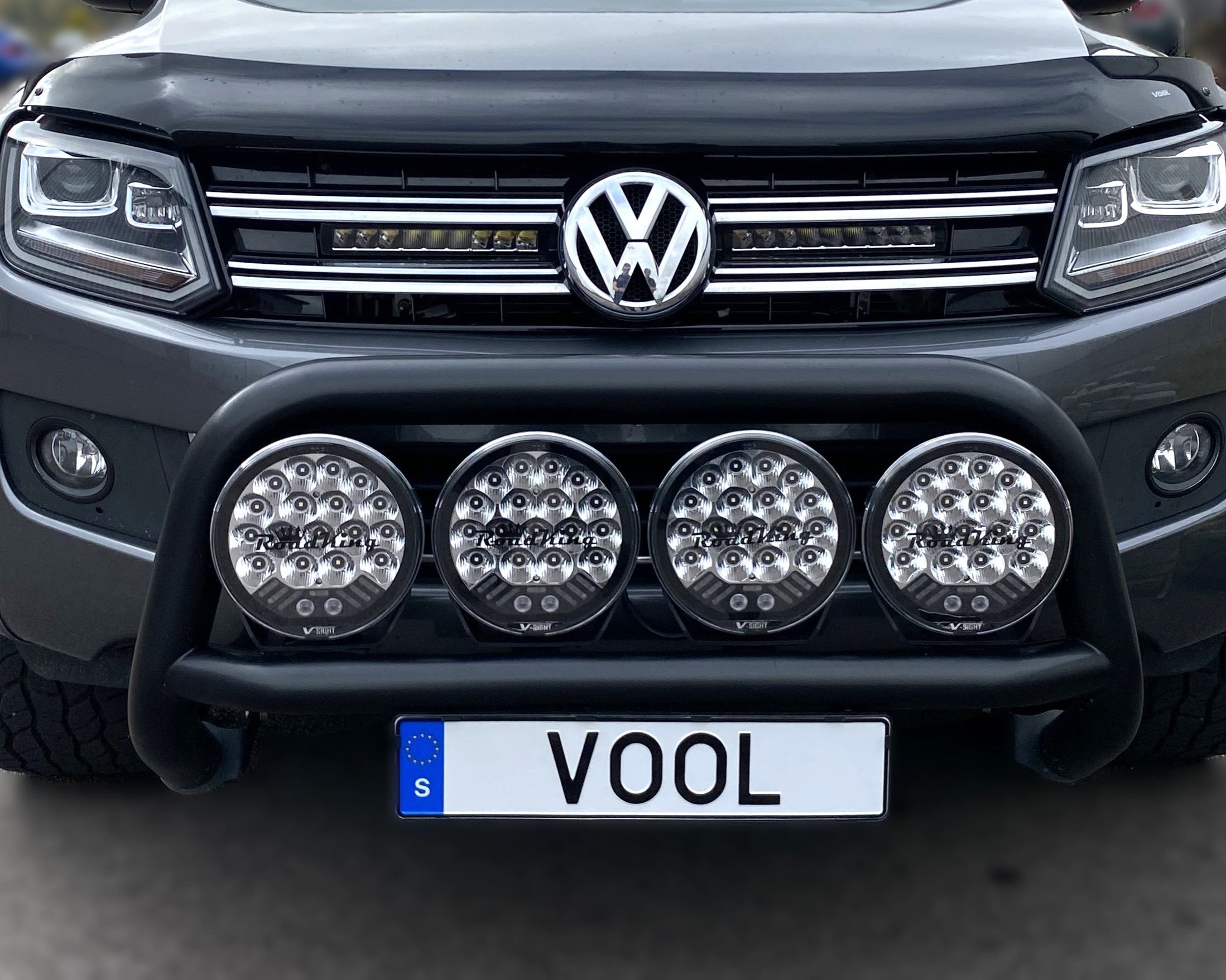 V-Sight ROADKING 9″ LED-Extraljus med blixtljus och positionsljus