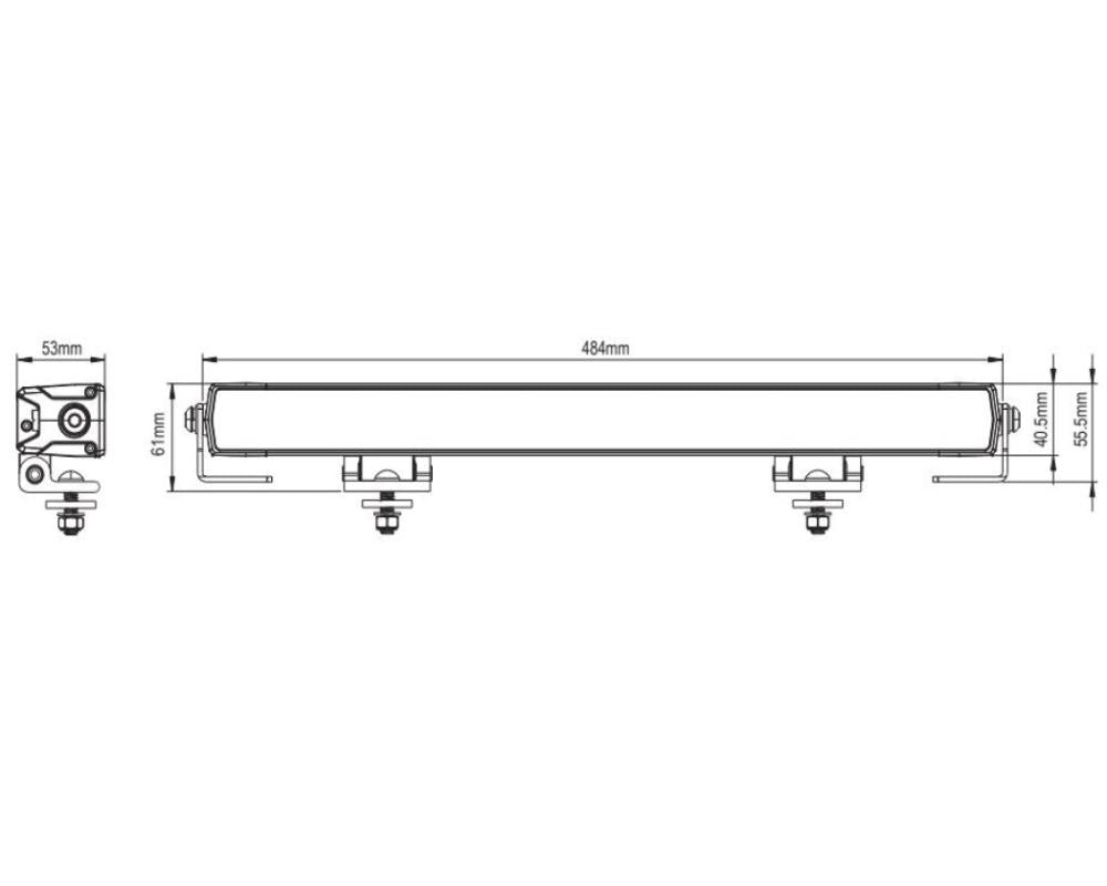V-Sight Visible R65 LED-Ramp 19″ (E-godkand)