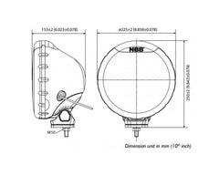 LED-konverterad Extraljus NBB Alpha 225