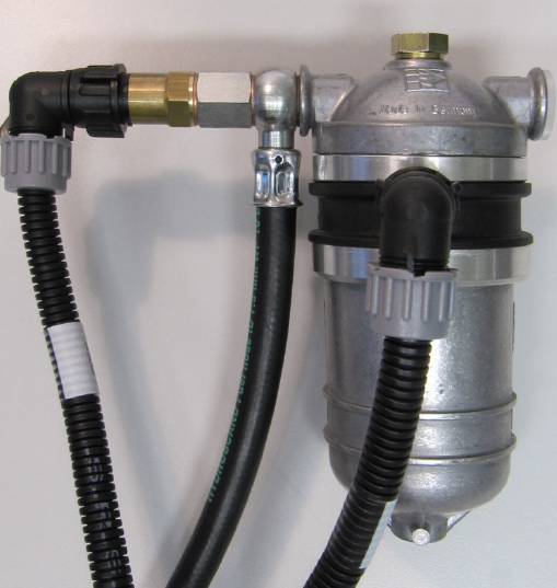 Bränslefilter 0,25 L uppvärmt