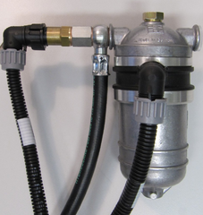 Bränslefilter 0,25 L uppvärmt