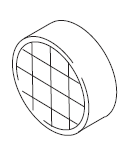 Inloppsgaller Ø60 mm