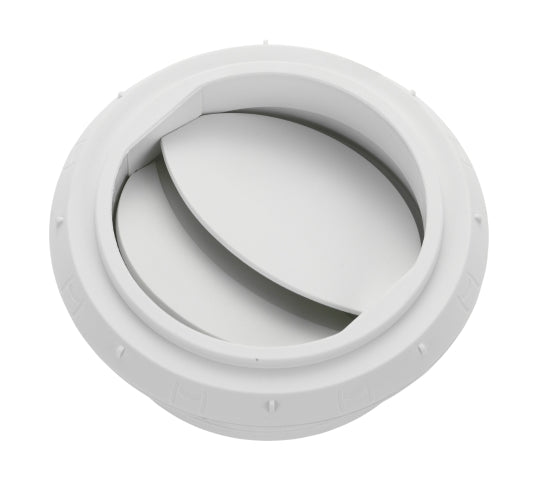 Utsläpp Ø 90mm/stängbart vit