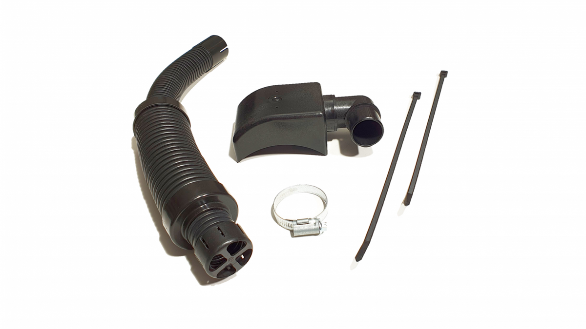 Air intake pipe with silencer