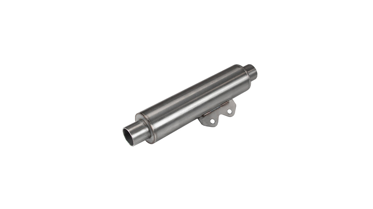 Exhaust silencer with mounting kit