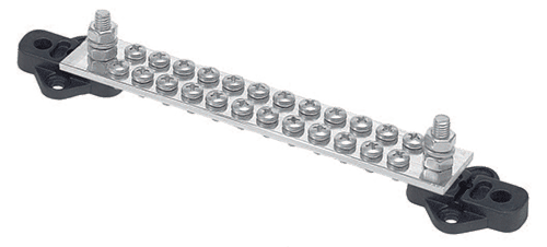 BEP Bus Bar Single 24x 4mm Screw Terminal 2x 6mm I