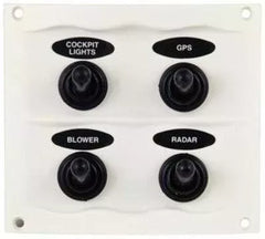 BEP Switch Panel DC Waterproof 4xOn/Off White