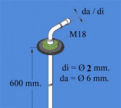 Tankuttag 2mm L=600mm