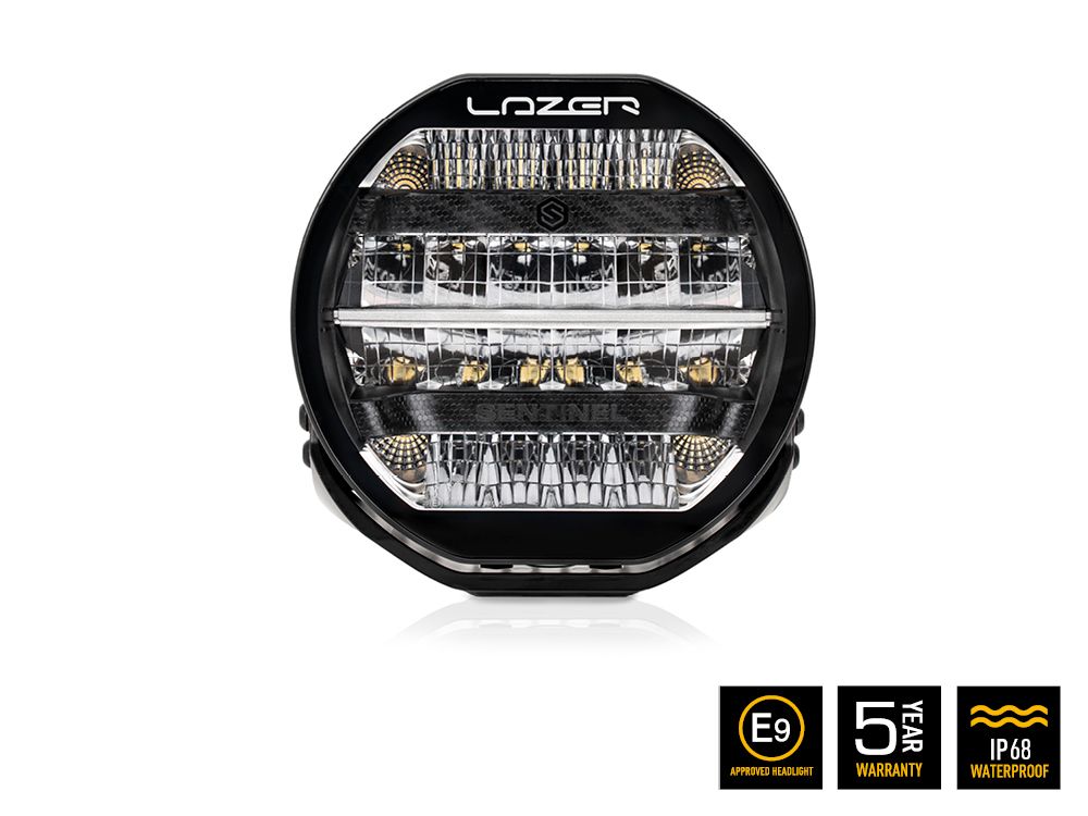 Lazer Sentinel Std LED Extraljus 9″ Black