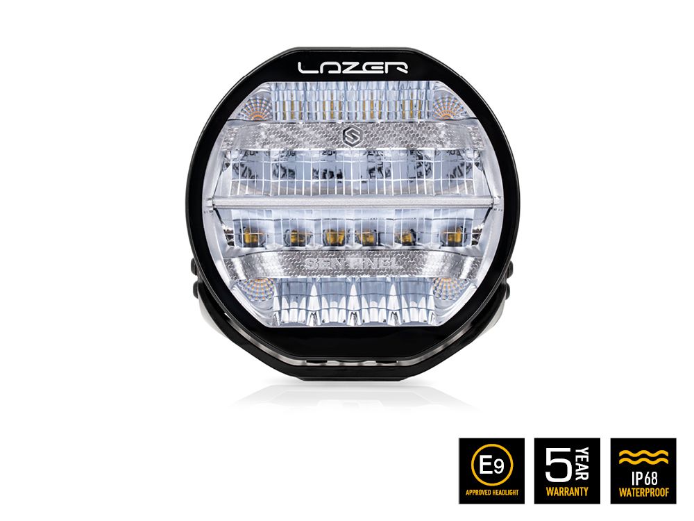Lazer Sentinel Std LED Extraljus 9″ Chrome
